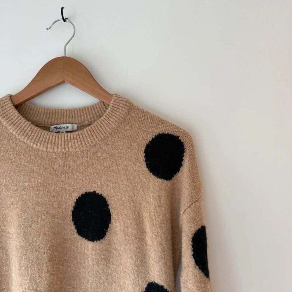 Madewell Polka Dot Wool Blend Sweater